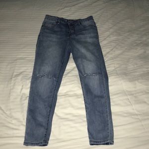 Forever 21 Knee Cut Jeans